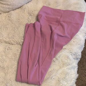 Lululemon full length dusty rose colored Leggings